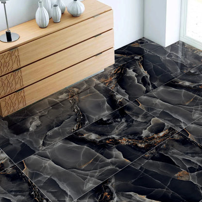 Cosmo Onyx High Gloss Balck Porcelain 60x120cm Wall Floor Tiles
